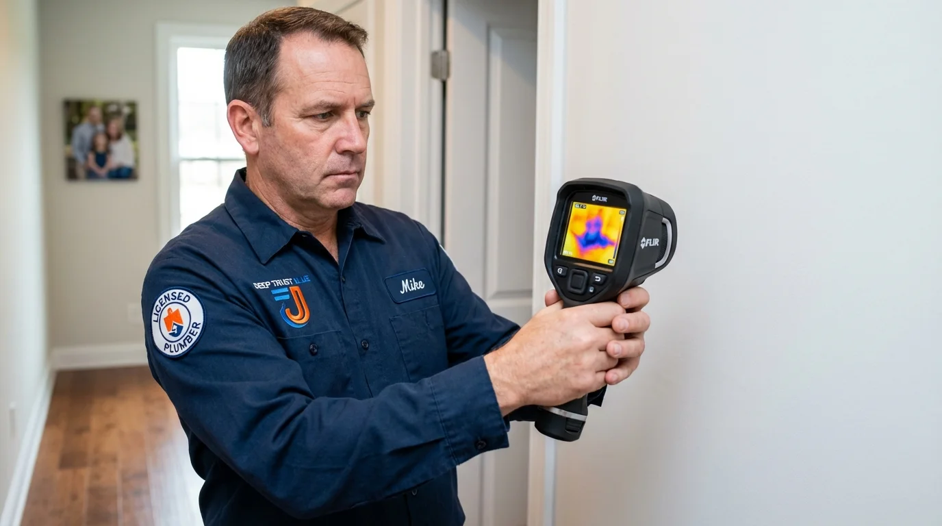Thermal imaging leak detection by Johns Plumbing LLC in Potterville